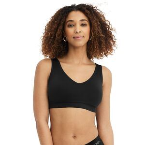 Jockey Women's Bra Seamfree Back Smoothing Bralette Black L